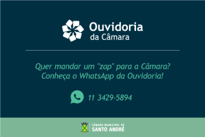 Confira o novo número de WhatsApp da Ouvidoria