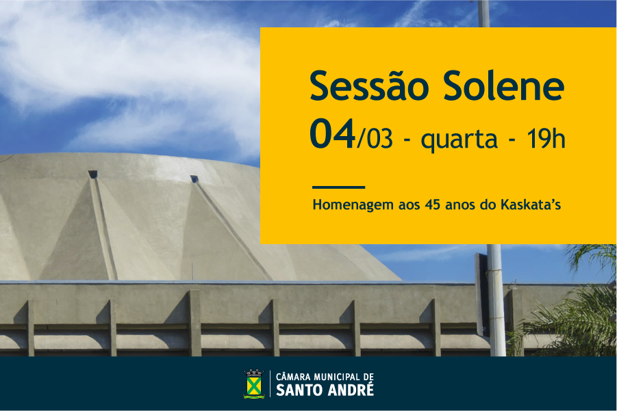 Câmara realiza comemora os 45 anos do Kaskata’s no dia 4 (quarta-feira)
