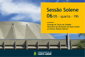 Senhor Robson Raineri recebe Título de Cidadão Honorário na quarta-feira (6)