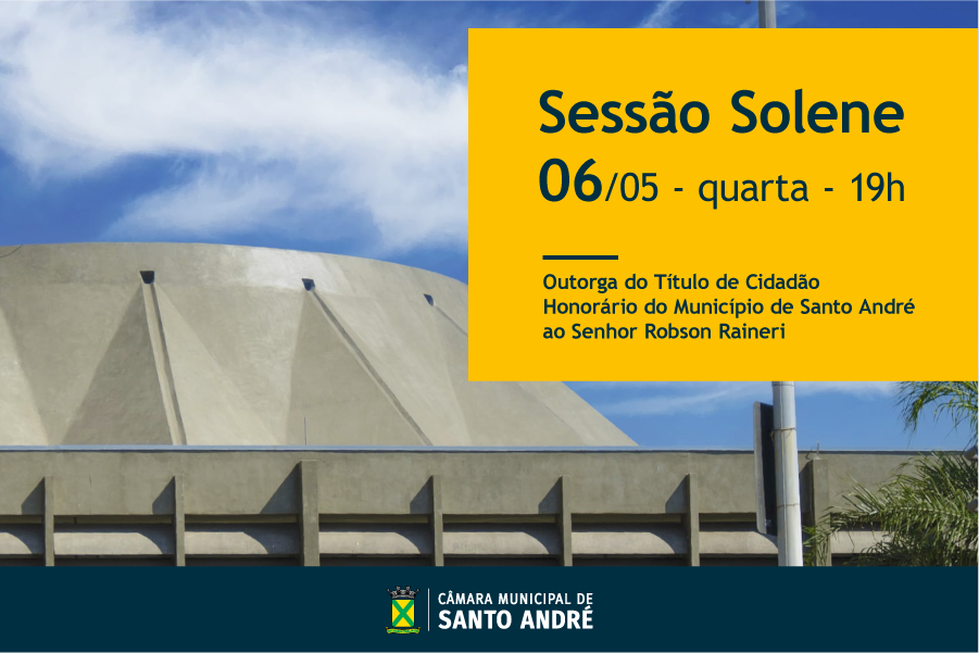Senhor Robson Raineri recebe Título de Cidadão Honorário na quarta-feira (6)