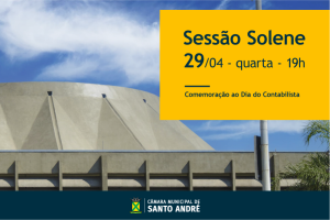 Câmara comemora o Dia Municipal do Contabilista na quarta-feira (29)