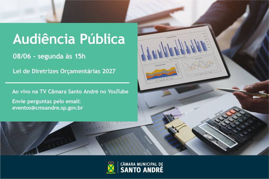 Audiência Pública para debater a LDO 2027 será na segunda-feira (8)